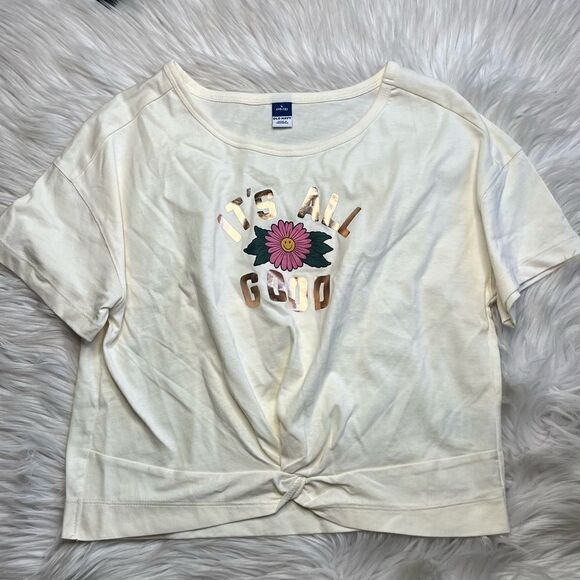 Old Navy Summer Short Sleeve T Shirt Set Cream & Purple Size XL / Large - Picture 7 of 7